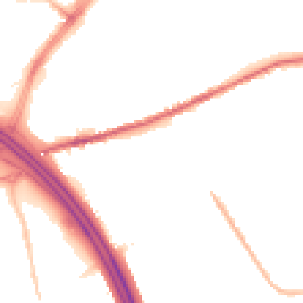 Night-time road noise heatmap for OL8 3RJ