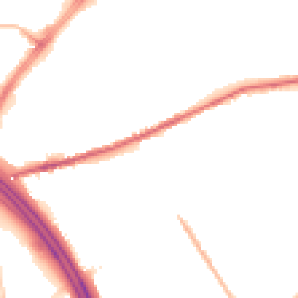 Night-time road noise heatmap for OL8 3SU