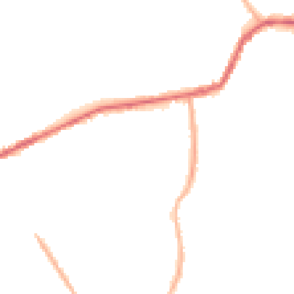 Night-time road noise heatmap for OL8 3UB