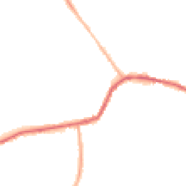 Night-time road noise heatmap for OL8 4JA