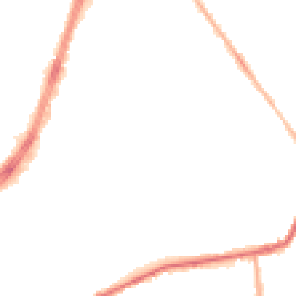 Night-time road noise heatmap for OL8 4NE