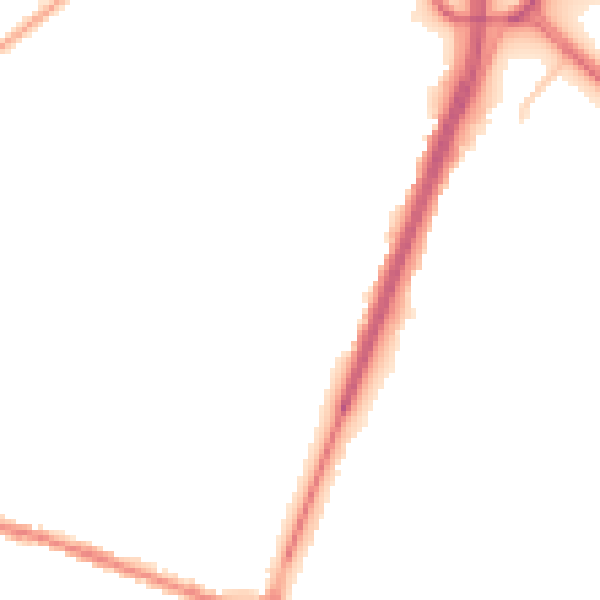Night-time road noise heatmap for OL9 0AH