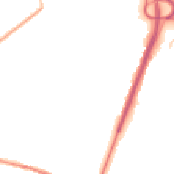 Night-time road noise heatmap for OL9 0AJ
