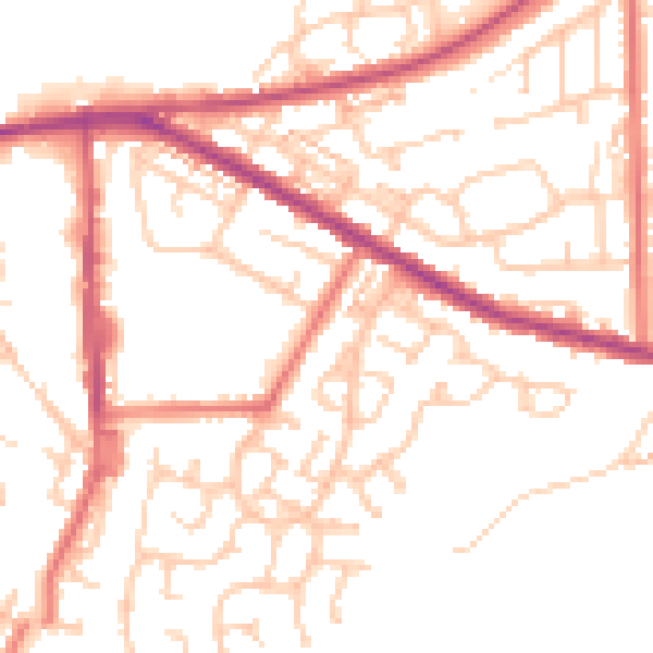 Daytime road noise heatmap for OL9 0NH