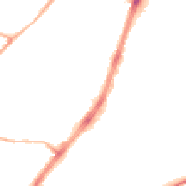 Night-time road noise heatmap for OL9 7HP