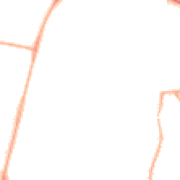 Night-time road noise heatmap for OL9 9BT