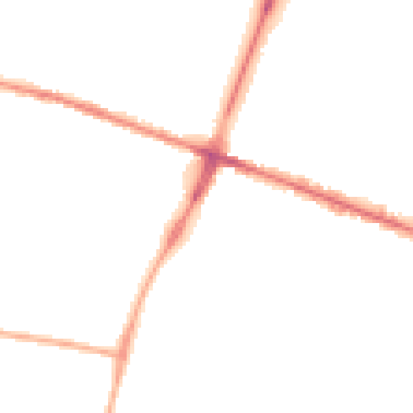 Night-time road noise heatmap for OL9 9SU