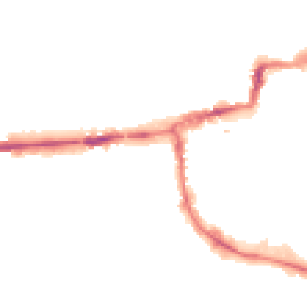 Night-time road noise heatmap for OX1 1PP