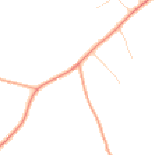 Daytime road noise heatmap for OX1 5DF