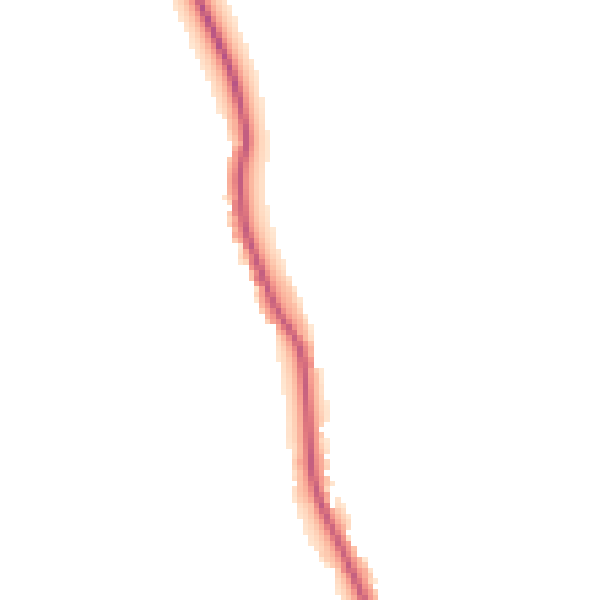 Daytime road noise heatmap for OX1 5JU