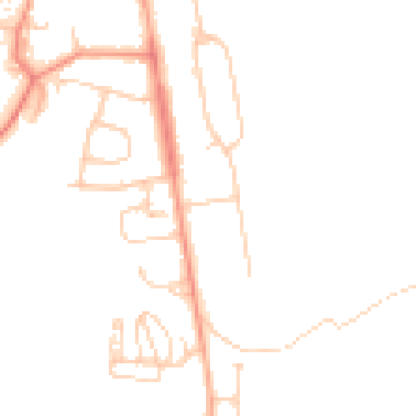 Daytime road noise heatmap for OX1 5QY