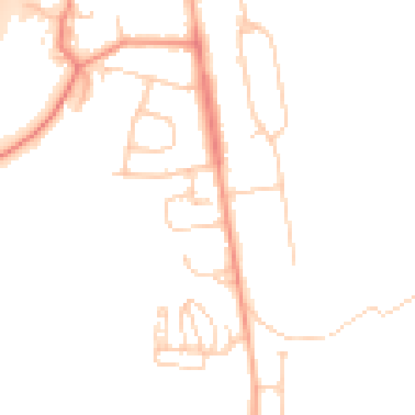 Daytime road noise heatmap for OX1 5RQ