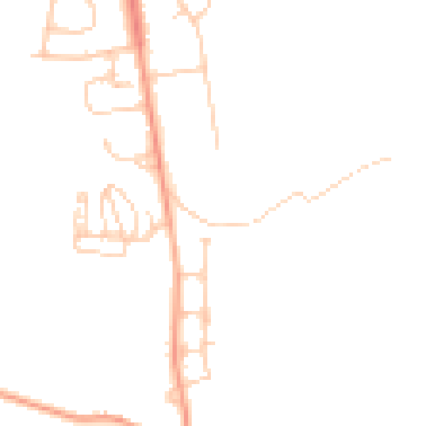 Daytime road noise heatmap for OX1 5RW