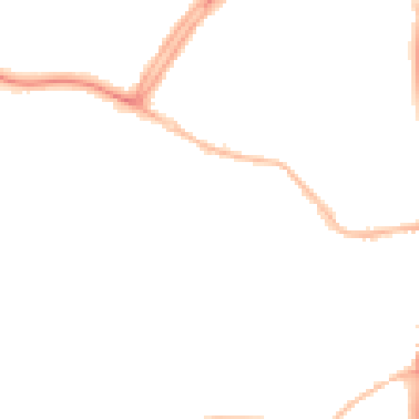 Night-time road noise heatmap for OX16 0DD