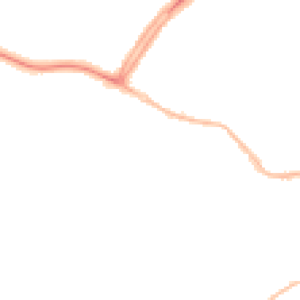 Night-time road noise heatmap for OX16 0DG