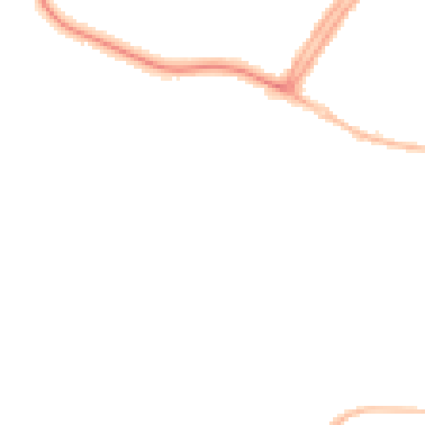 Night-time road noise heatmap for OX16 0EQ