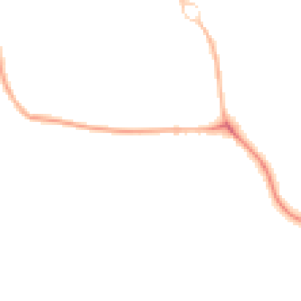 Night-time road noise heatmap for OX16 0UA
