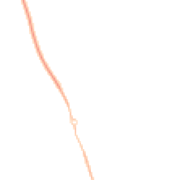 Night-time road noise heatmap for OX16 1JT