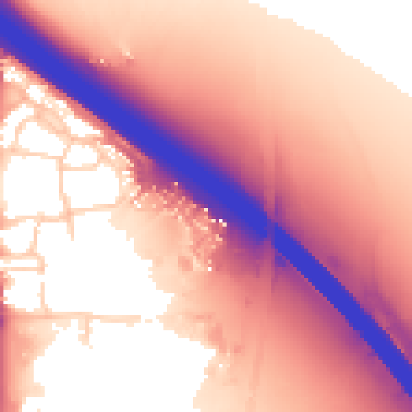 Daytime road noise heatmap for OX16 2DQ