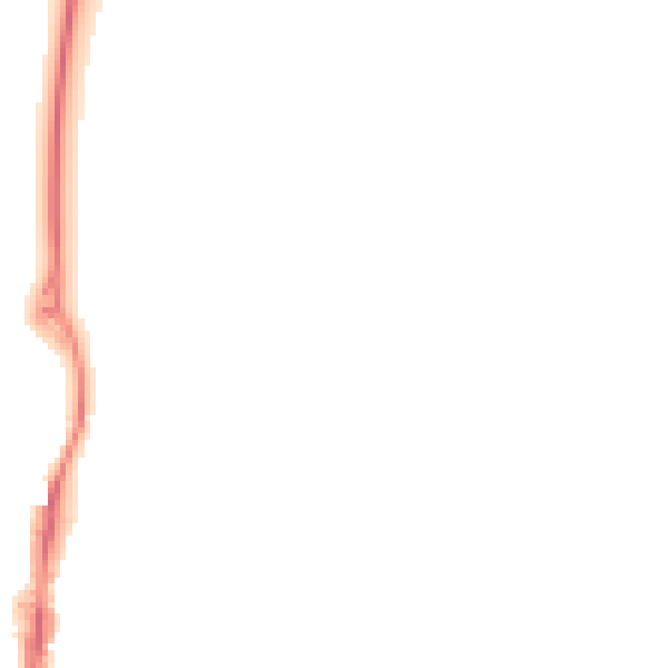 Night-time road noise heatmap for OX16 4RF