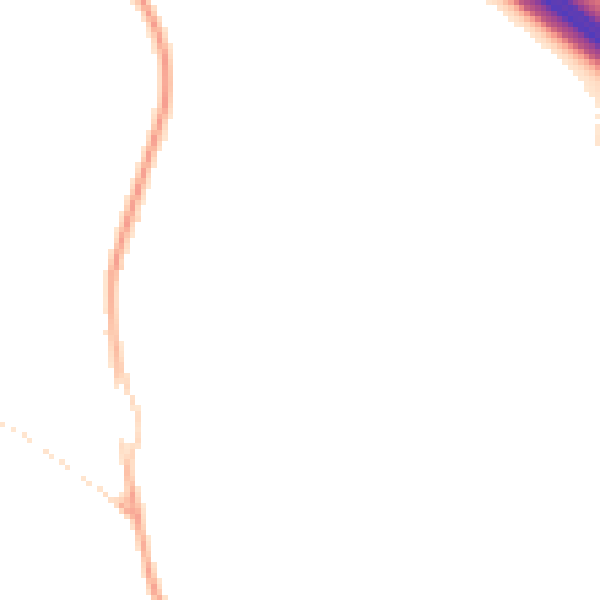 Night-time road noise heatmap for OX17 1BU