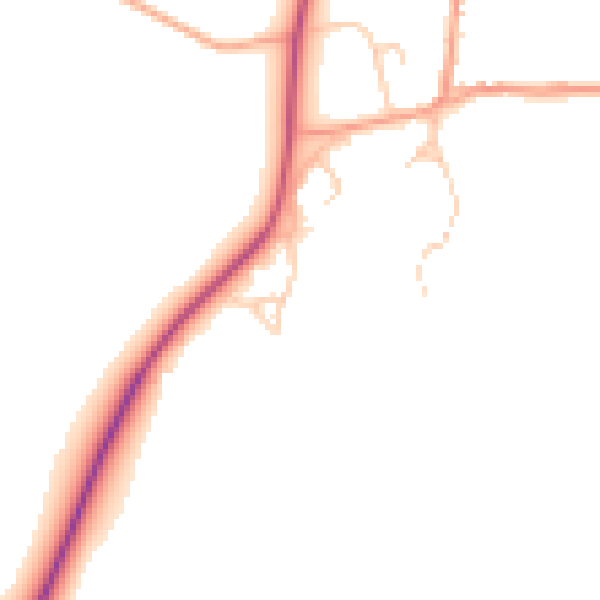 Daytime road noise heatmap for OX17 1LT