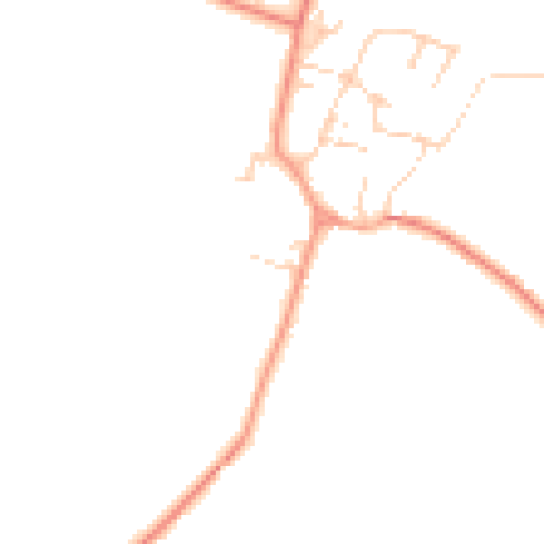 Daytime road noise heatmap for OX17 1NF