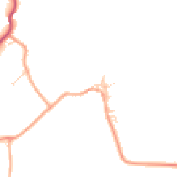 Daytime road noise heatmap for OX17 1SP