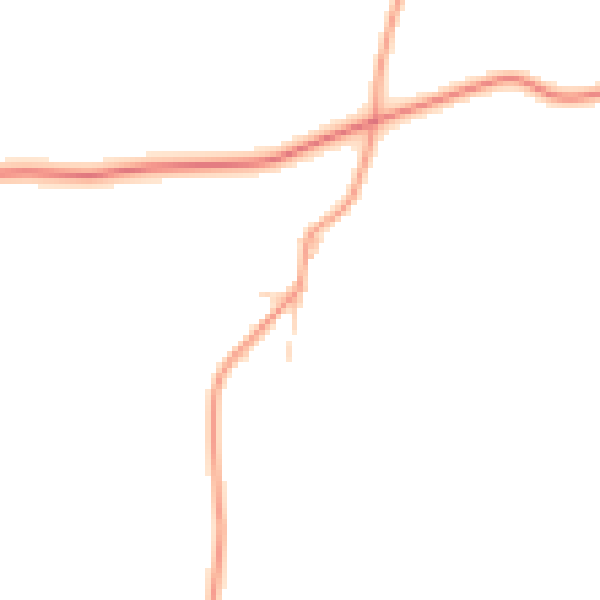 Daytime road noise heatmap for OX17 2BX