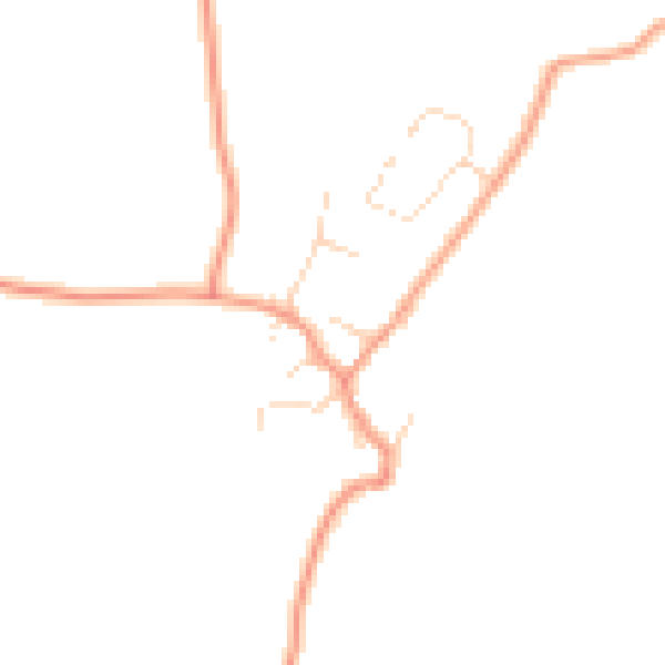 Daytime road noise heatmap for OX17 2DS