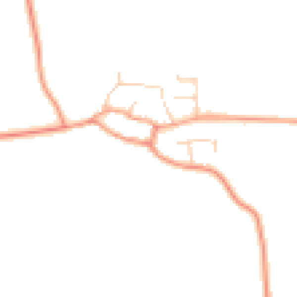 Daytime road noise heatmap for OX17 2JE