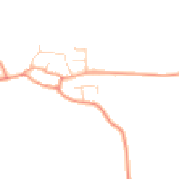 Daytime road noise heatmap for OX17 2JG