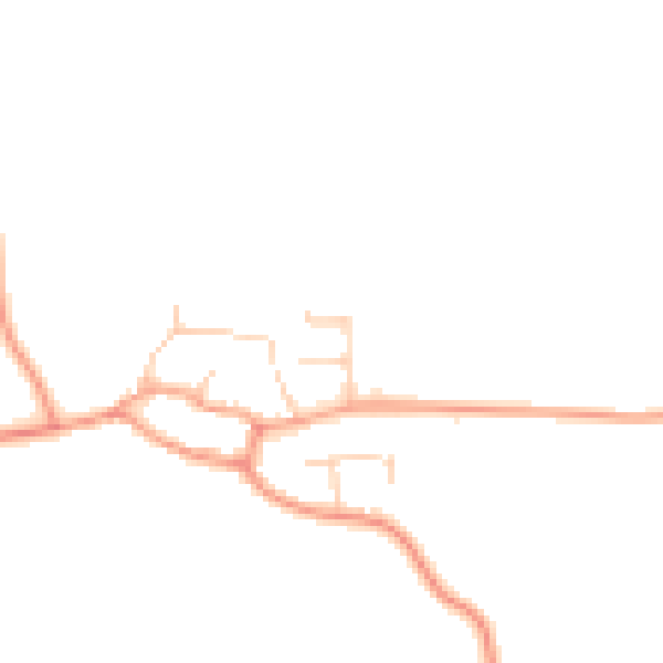 Daytime road noise heatmap for OX17 2JY
