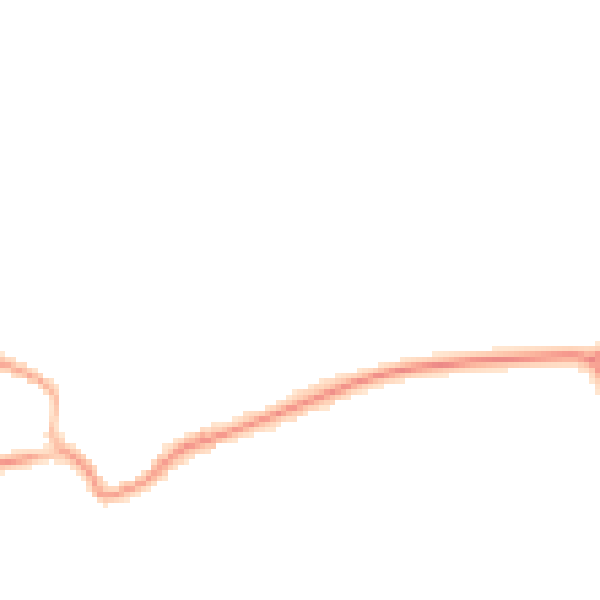 Night-time road noise heatmap for OX17 3AP
