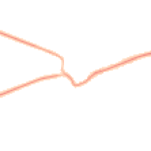 Night-time road noise heatmap for OX17 3BJ
