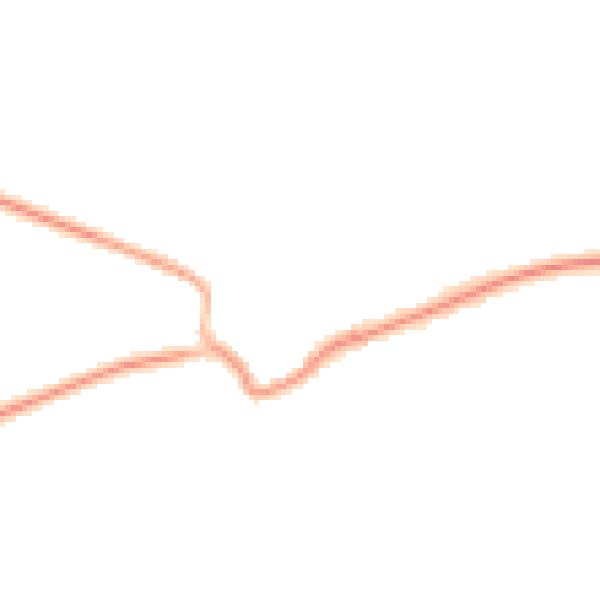 Night-time road noise heatmap for OX17 3BS