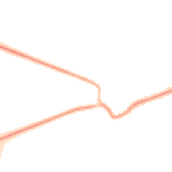 Night-time road noise heatmap for OX17 3BZ