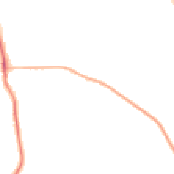 Night-time road noise heatmap for OX17 3FB