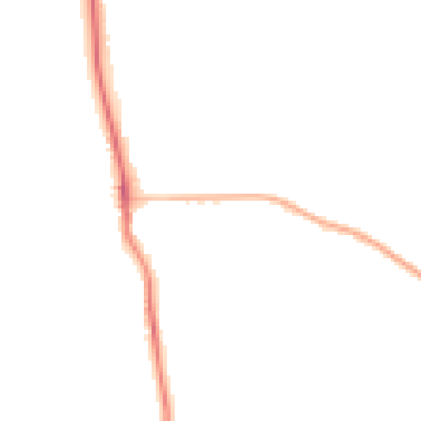 Night-time road noise heatmap for OX17 3FE