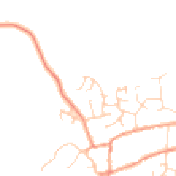 Daytime road noise heatmap for OX17 3FT