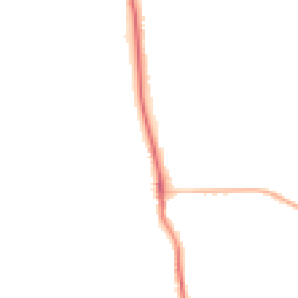 Night-time road noise heatmap for OX17 3FY