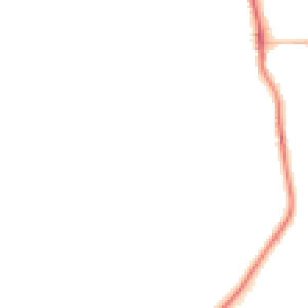 Night-time road noise heatmap for OX17 3LN