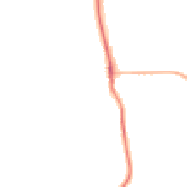 Night-time road noise heatmap for OX17 3NB
