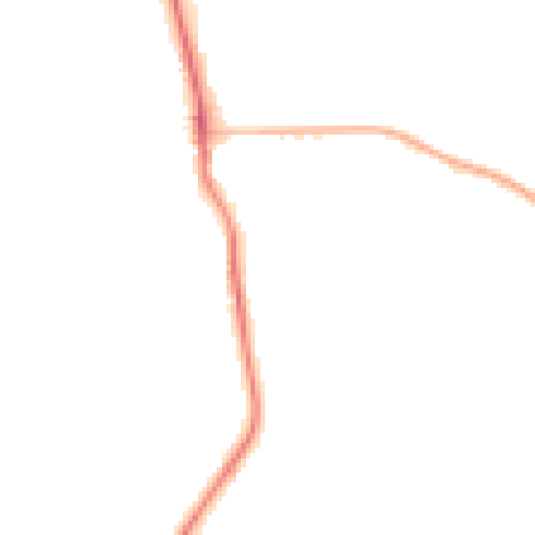 Night-time road noise heatmap for OX17 3PN