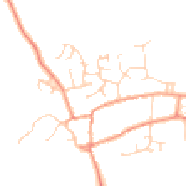 Daytime road noise heatmap for OX17 3QZ