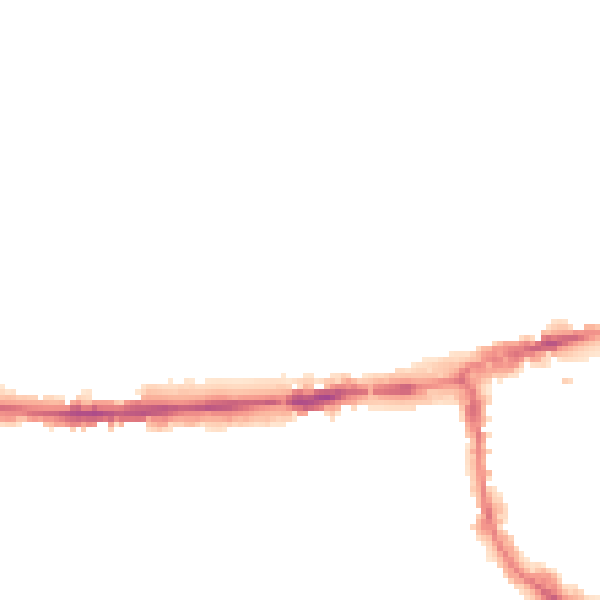 Night-time road noise heatmap for OX2 0AD