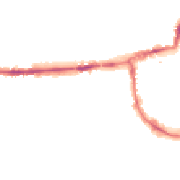 Night-time road noise heatmap for OX2 0AL