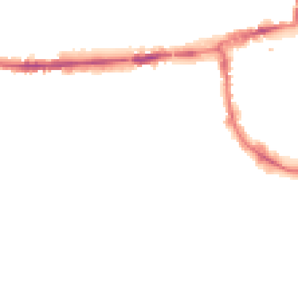 Night-time road noise heatmap for OX2 0AN