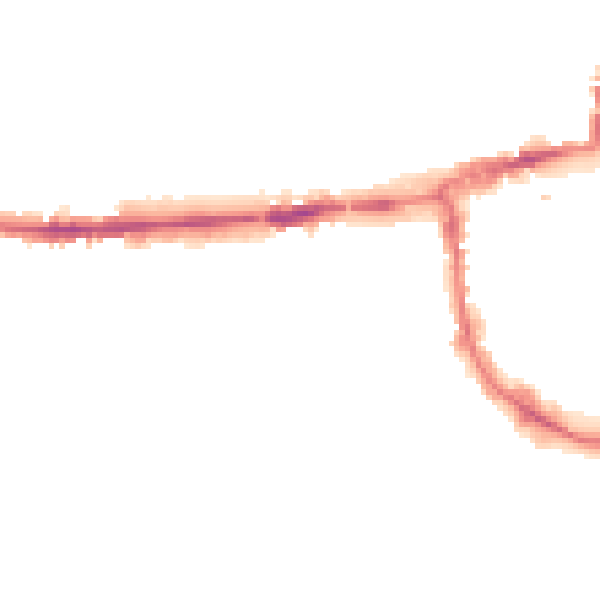 Night-time road noise heatmap for OX2 0AS