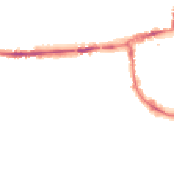 Night-time road noise heatmap for OX2 0AT